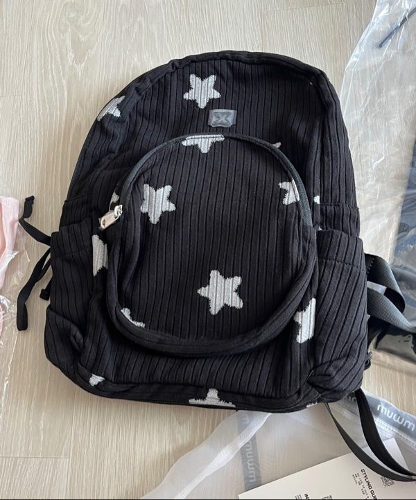 MUSINSA公式 | MUWM Nest Sling Backpack (Black Star)