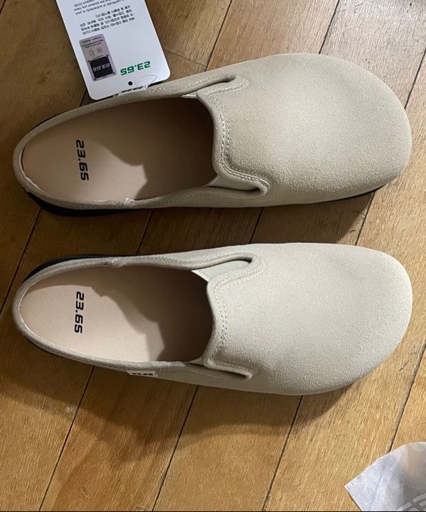MUSINSA | 23.65 Polka3 S/S Suede Slippers - Deep Beige