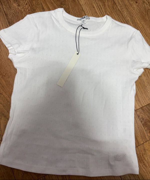 PARTIMENTO WOMAN ♥ LACE PUNCHING 90s SHORT SLEEVE TEE PARTIMENTO