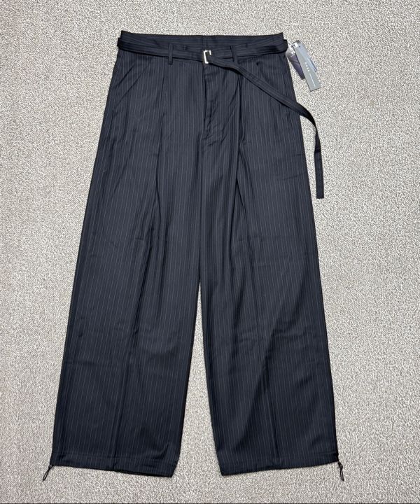スラックス DNSR Belted Stripe Slacks 5MM460 MUSINSA | DNSR Belted Stripe Slacks Black
