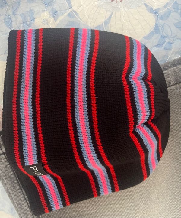 MUSINSA公式 | CHINDOWN PYCD STRIPE BEANIE (PINK)