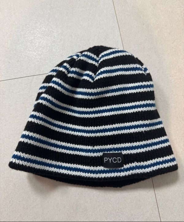 MUSINSA公式 | CHINDOWN PYCD STRIPE BEANIE (BLUE)