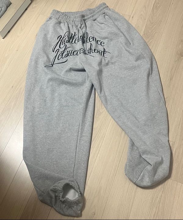 パンツ [EASY NO EASY] LETTERING BALLOON SWEATPANTS Lettering Balloon Sweatpants - BLACK - EASY NO EASY | 60