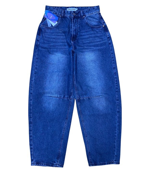 MUSINSA | SCALLYWAG Balloon fit curved multi dart denim