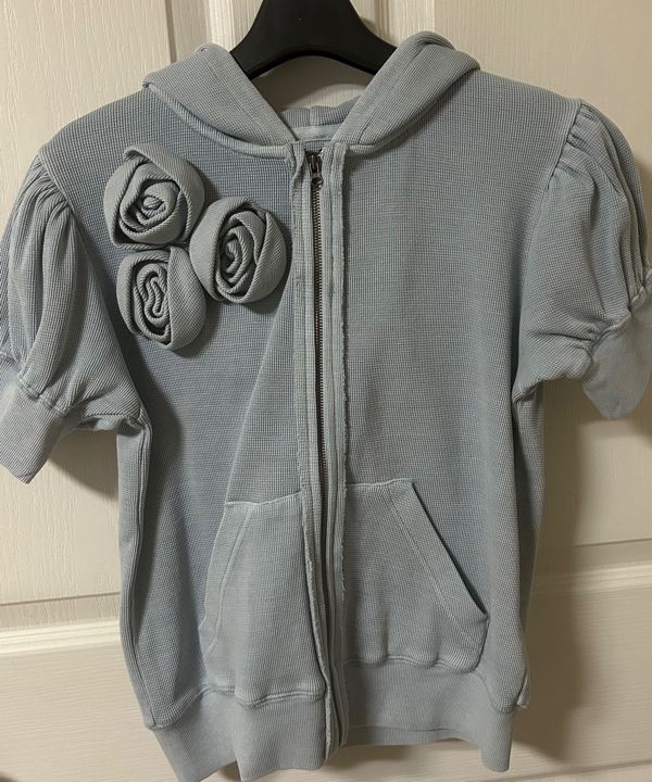 MUSINSA | SCULPTOR Washed Rose Hoodie Zip-Up Charcoal