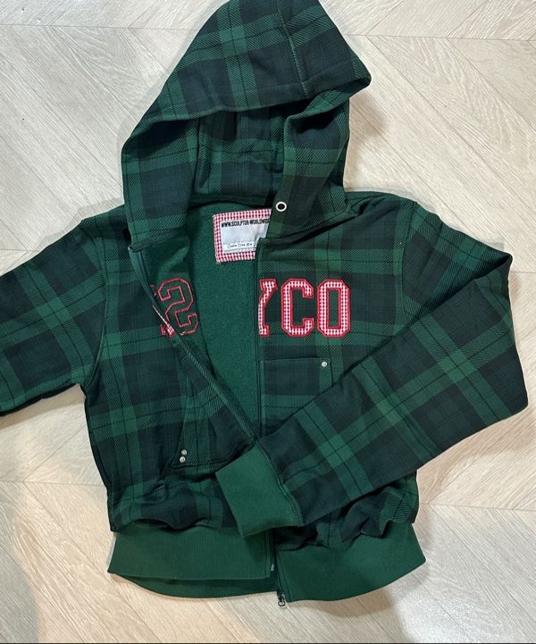 MUSINSA | SCULPTOR Cottage Zip-Up Hoodie Check