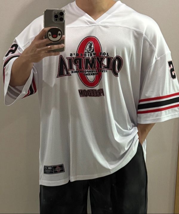 MUSINSA | FREEDOM Olympia Rugby Jersey (White Not Used)