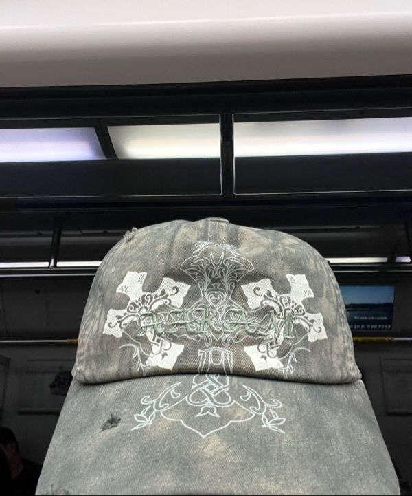 ◆AAKAM◆ CROS2 Washed Damage Ball Cap Khaki MUSINSA | AAKAM CROS2 Washed Damage Ball Cap (Khaki)