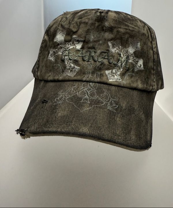キャップ AAKAM CROS2 Washed Damage Ball Cap 5FT1664 MUSINSA | AAKAM CROS2 Washed Damage Ball Cap (Khaki)
