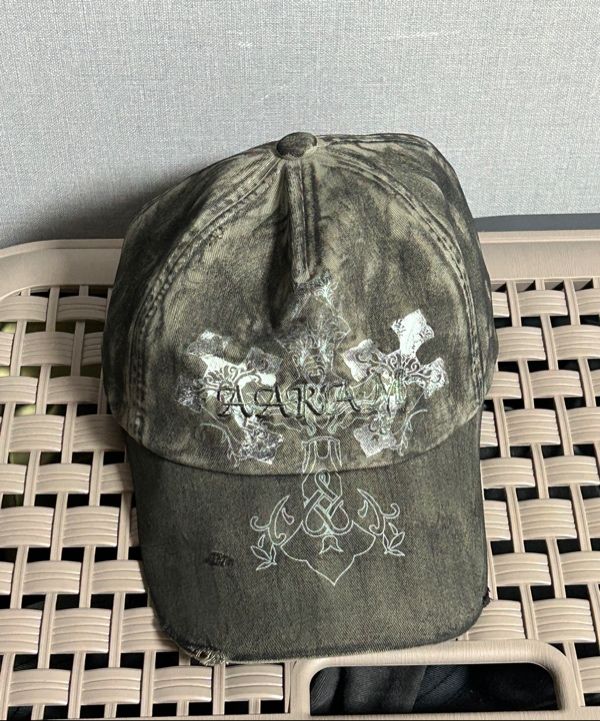 【AAKAM】CROS2 Washed Damage Ball Cap MUSINSA | AAKAM CROS2 Washed Damage Ball Cap (Khaki)