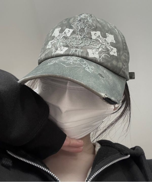 ◆AAKAM◆ CROS2 Washed Damage Ball Cap Khaki MUSINSA | AAKAM CROS2 Washed Damage Ball Cap (Khaki)