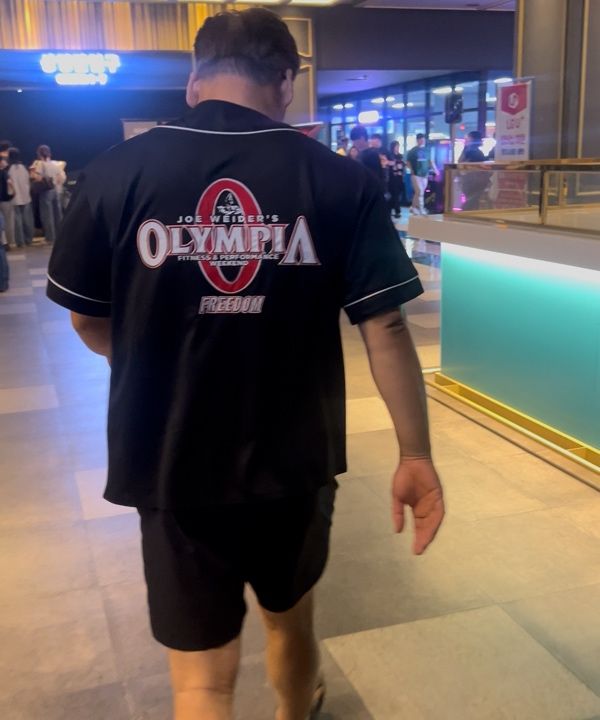 MUSINSA | FREEDOM Olympia Baseball Jersey (Black)