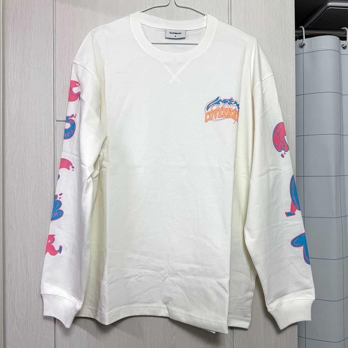 Tシャツ・カットソー COVERNAT Wave Graphic Long Sleeve White MUSINSA公式 | COVERNAT Wave Graphic Long Sleeve White