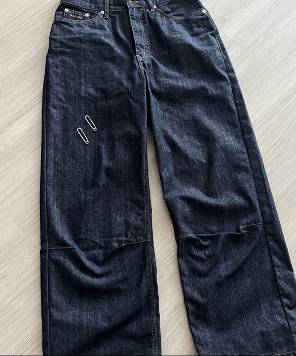 【AAKAM】Snake Printed Denim Pants ★男女兼用★追跡付 MUSINSA | AAKAM Snake Printed Denim Pants (Dark Blue)