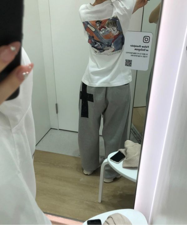 【AAKAM】Laced CROS2 Patch Sweatpants 3colors MUSINSA | AAKAM Laced CROS2 Patch Sweatpants (Gray)