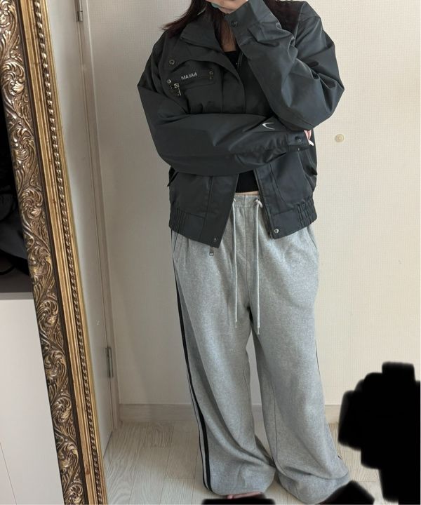 MUSINSA公式 | AAKAM High-Neck Button Jacket (Dark Gray)