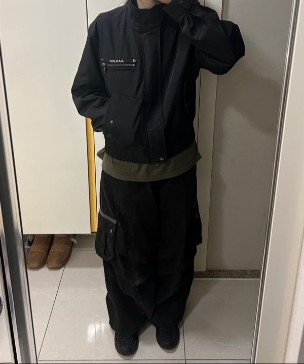 【AAKAM】High-Neck Button Jacket (Black) MUSINSA | AAKAM High-Neck Button Jacket (Dark Gray)