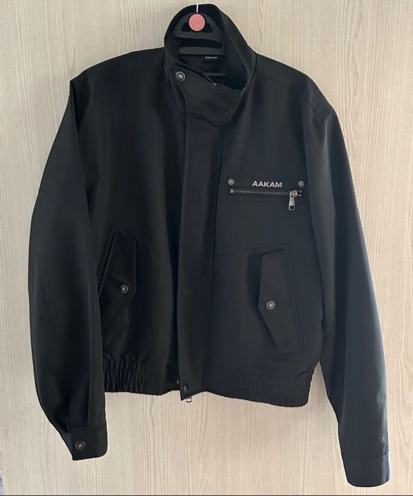 【AAKAM】High-Neck Button Jacket (Black) MUSINSA | AAKAM High-Neck Button Jacket (Black)