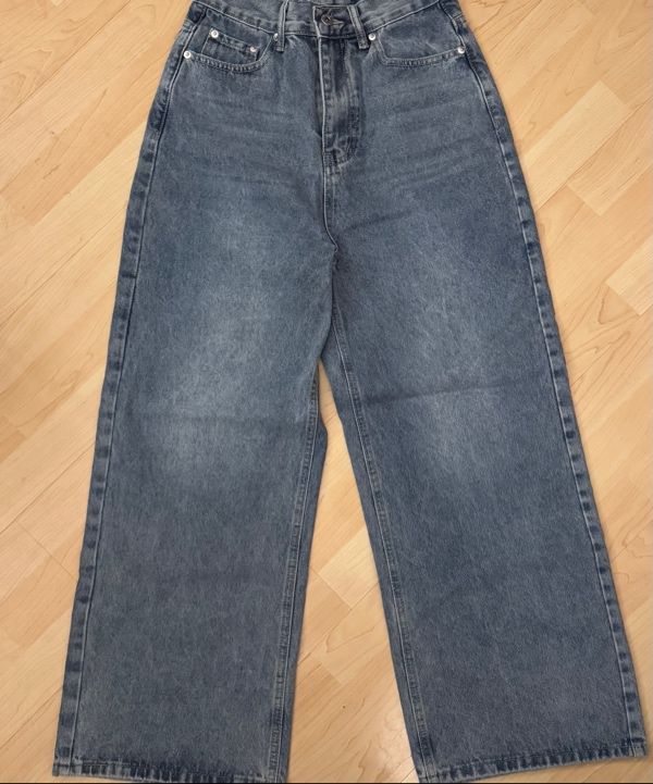 【2plan】Four Seasons Plan Denim Pants Plus Straight Leg Denim Pant - Four Seasons Direct