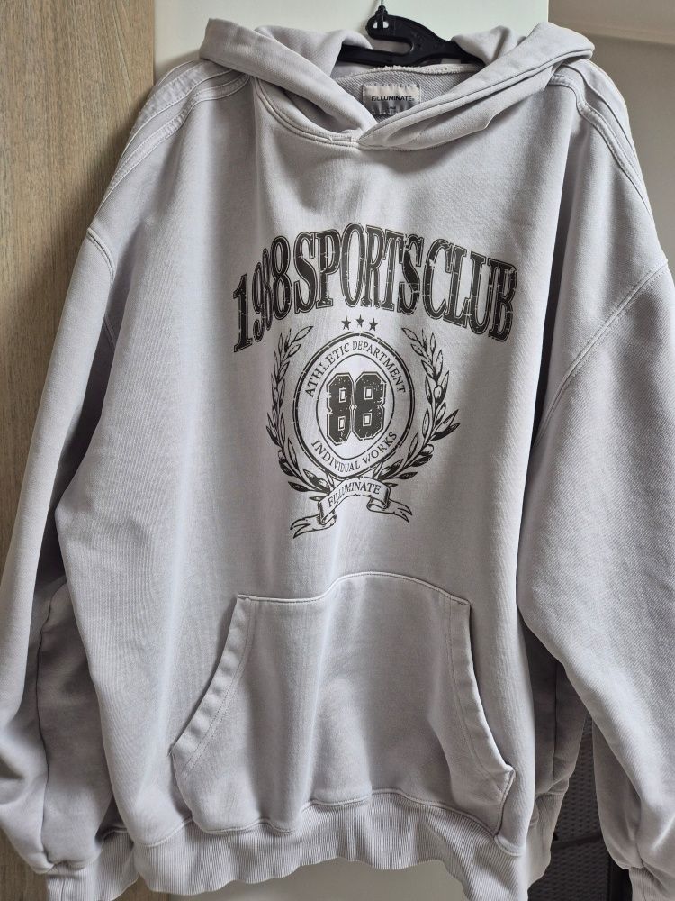MUSINSA | FILLUMINATE 1988 Pigment Wash Hoodie - Light Grey