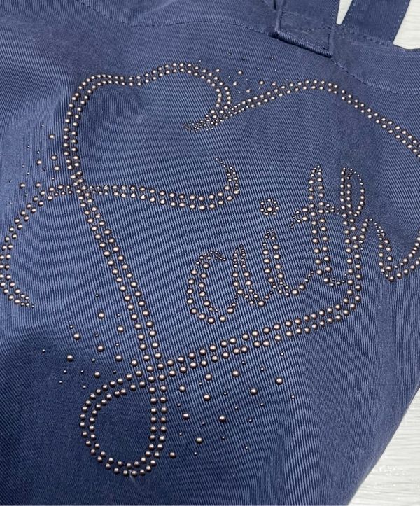 MUSINSA | SCULPTOR Faith Rhinestone Eco Bag Washed Navy