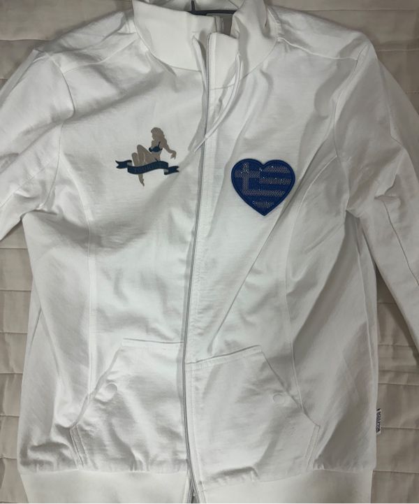 MUSINSA公式 | SCULPTOR Flag Track Zip-Up White