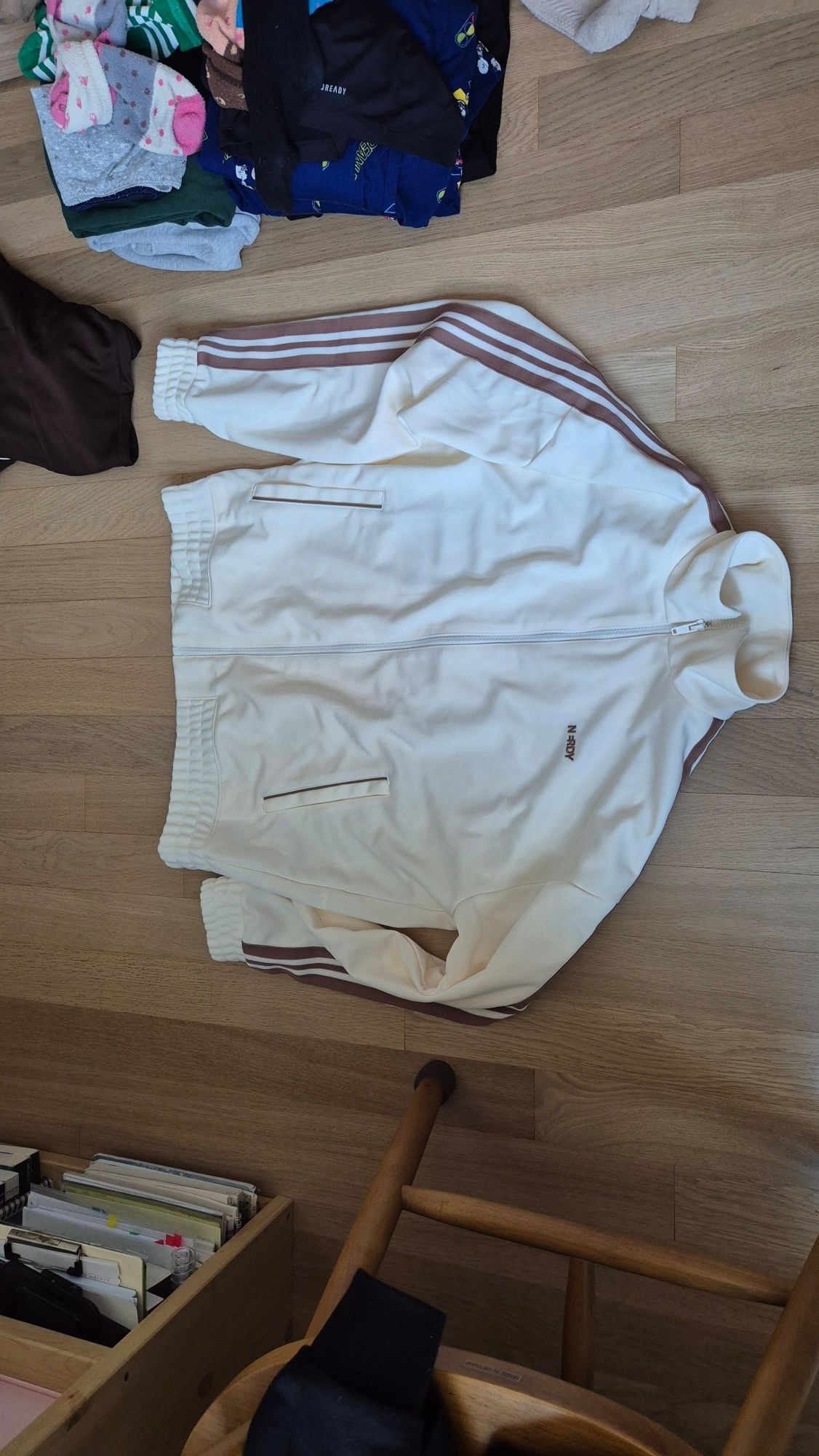 MUSINSA | NERDY Jacquard Tape Track Top (25SS) Ivory