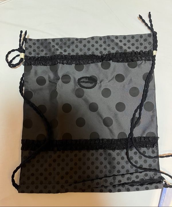 韓国 MUSINSA typeservice Dotted Bag MUSINSA | TYPESERVICE Ruffled Dotted Bag [Black]