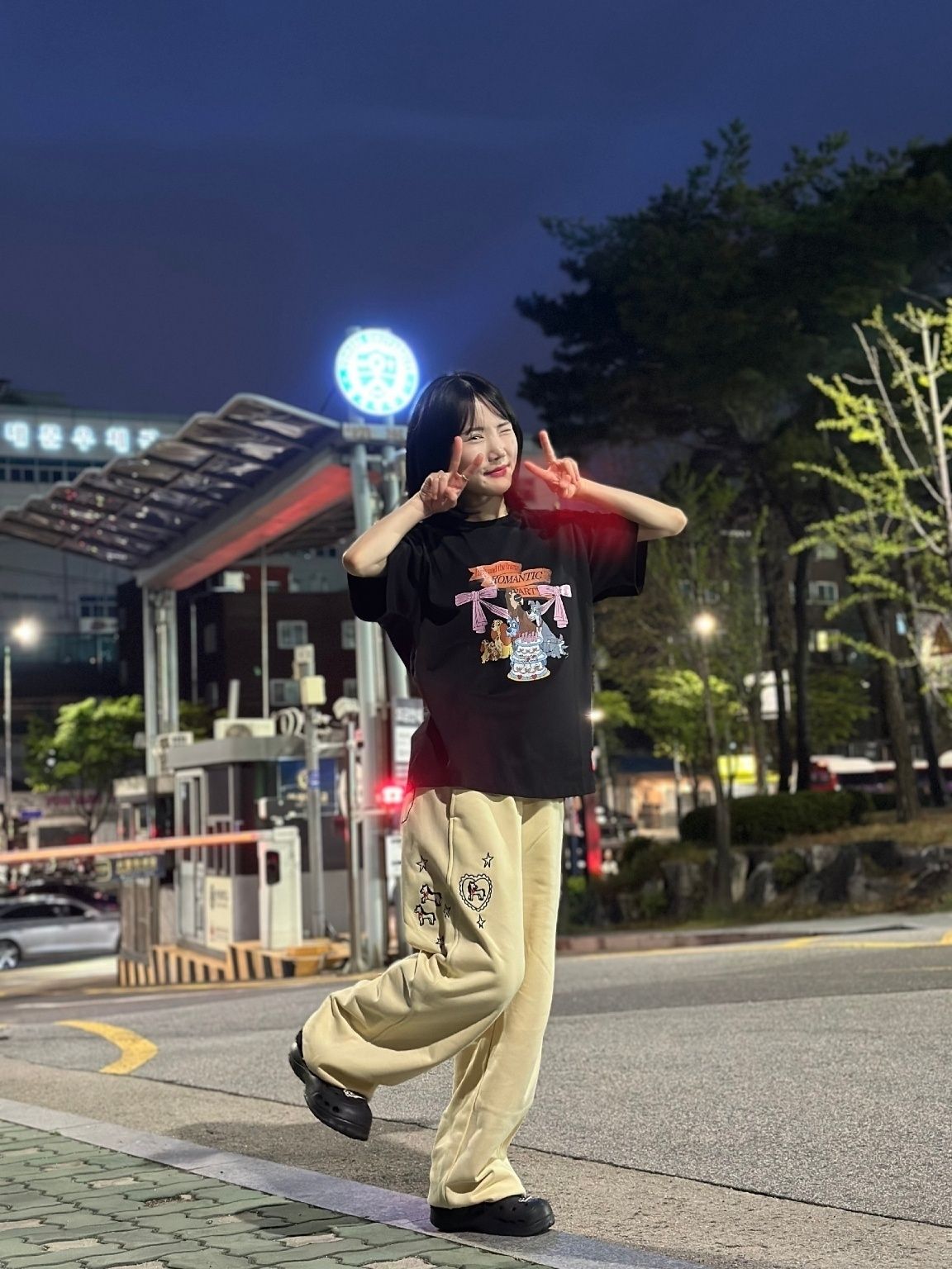 MUSINSA公式 | RONRON DRAWING PONY STITCH SWEAT JOGGER PANTS