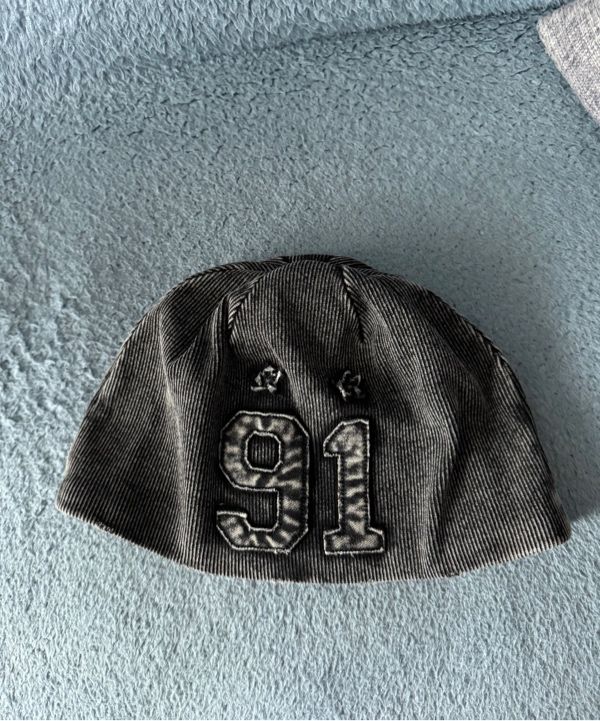 MUSINSA | BADBLOOD Rusty Denim Beanie - Blue