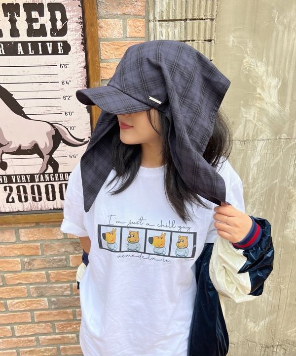 MUSINSA | MISEKI SEOUL Tie-up scarf bandana cap CHECK