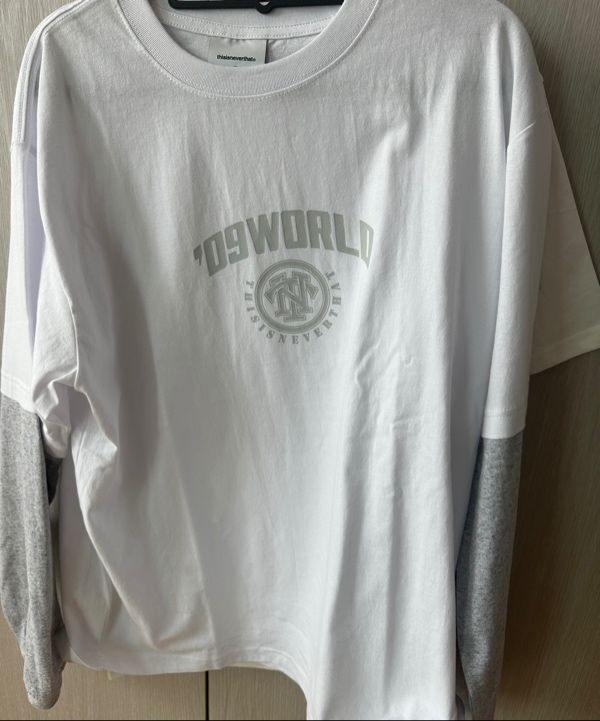 【THISISNEVERTHAT】Layered L/S Tee White MUSINSA | thisisneverthat® Layered L/S Tee White