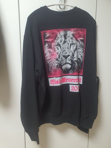 MUSINSA | thisisneverthat Lion 2010 Crewneck Black
