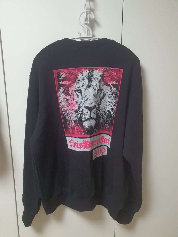 MUSINSA公式 | thisisneverthat® Lion 2010 Crewneck Blue