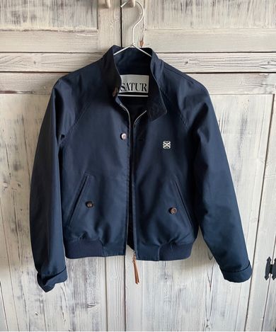 MUSINSA | SATUR (W) Lecce Cotton Harrington Jacket Classic Navy