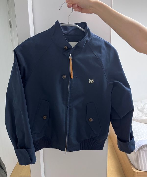 MUSINSA | SATUR (W) Lecce Cotton Harrington Jacket Classic Navy