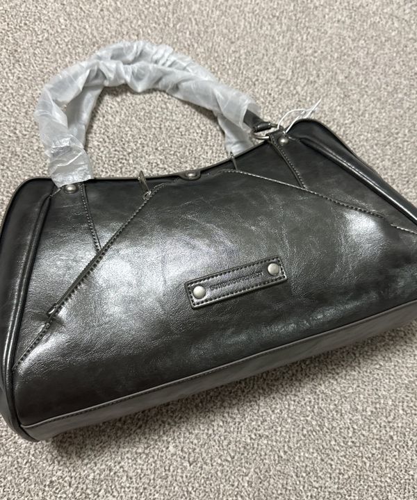 MUSINSA | SUNBURNPROJECT Faux Leather M.O.S Bag, METAL