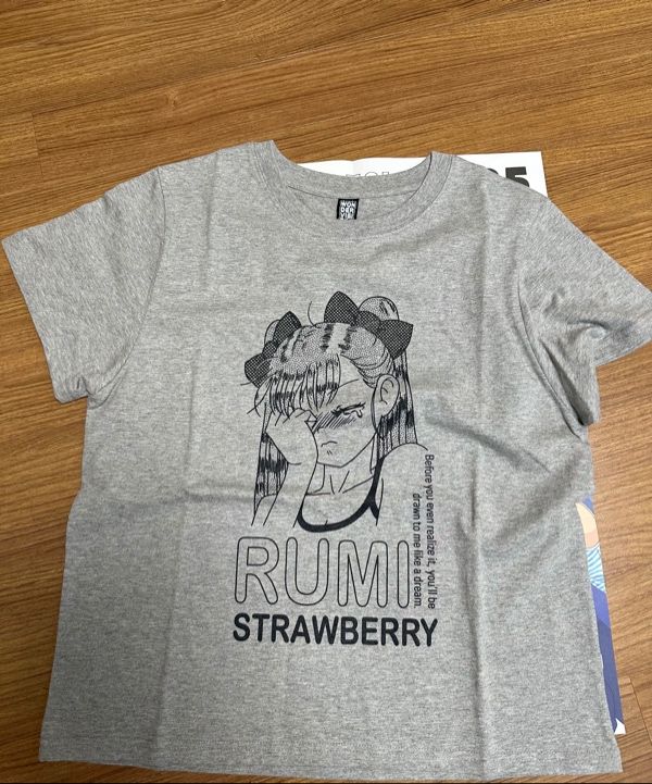 ★ WONDER VISITOR★ RUMI Tshirt Melange grey m1037_1430296 WONDER VISITOR] RUMI T-shirt (Charcoal grey) – SellerWork