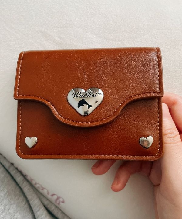 MUSINSA | WAI KEI Dolphin Heart Card Wallet 5 COLOR