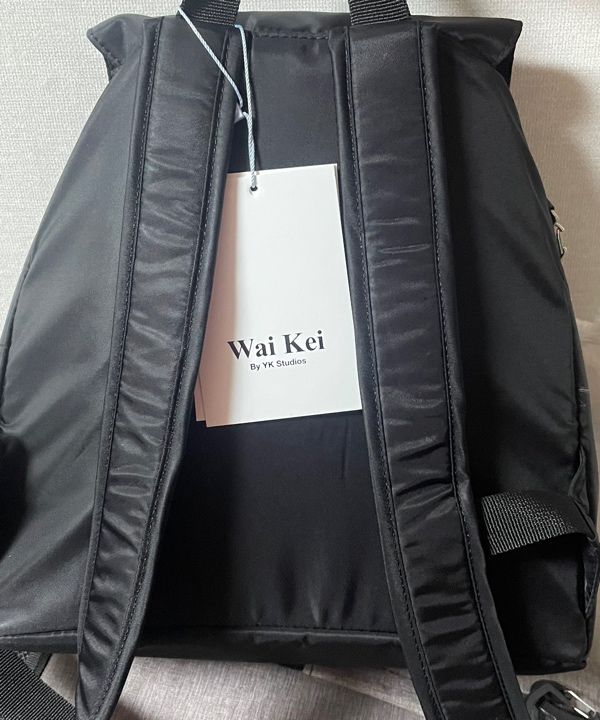 MUSINSA公式 | WAI KEI Nylon Star Mini Backpack Black