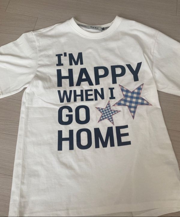 MUSINSA公式 | WAI KEI I am HAPPY short sleeve t-shirt white