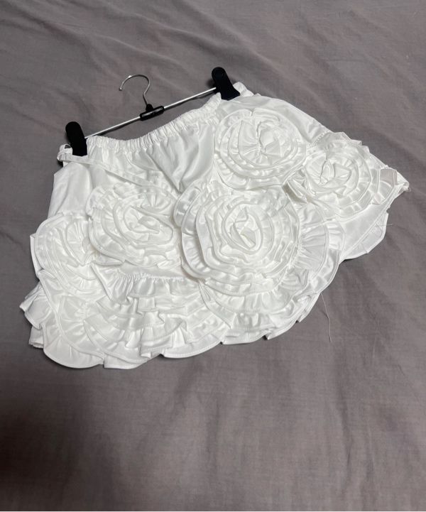 【限定価格】【Sinoon】 Rose Frill Mini Skirt SINOON Rose Frill Mini Skirt ミニスカート (sinoon/ミニ
