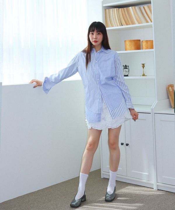 スカート sinoon Rose Frill Mini Skirt(White) MUSINSA公式 | SINOON [Hearts2Hearts JUUN wearing] Rose Frill