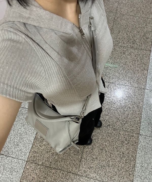 MUSINSA公式 | MATIN KIM SIDE ZIPPER TWO WAY BAG IN GREY