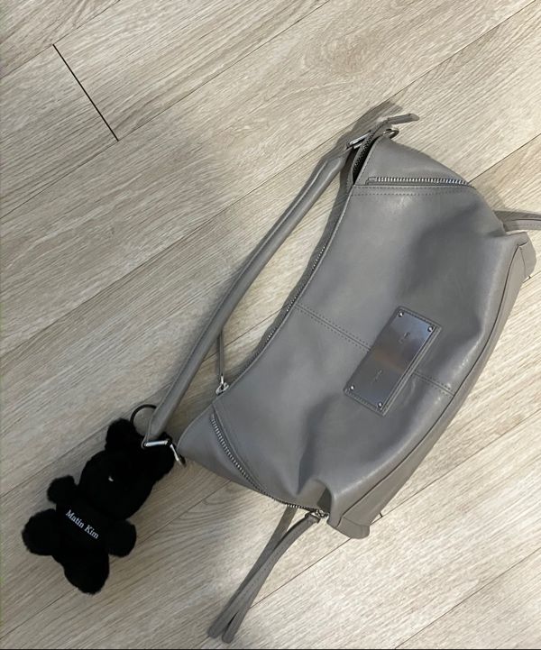 MUSINSA | MATIN KIM SIDE ZIPPER TWO WAY BAG IN GREY