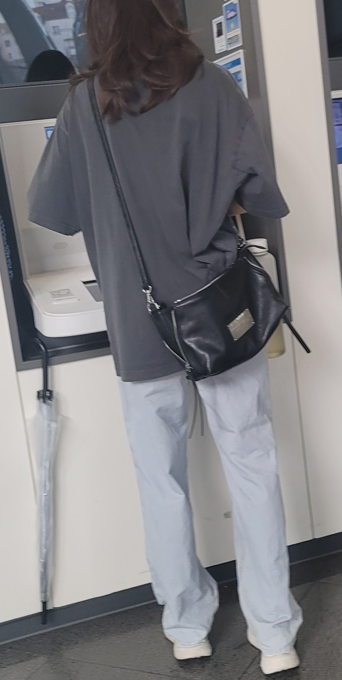 MUSINSA | MATIN KIM SIDE ZIPPER TWO WAY BAG IN GREY