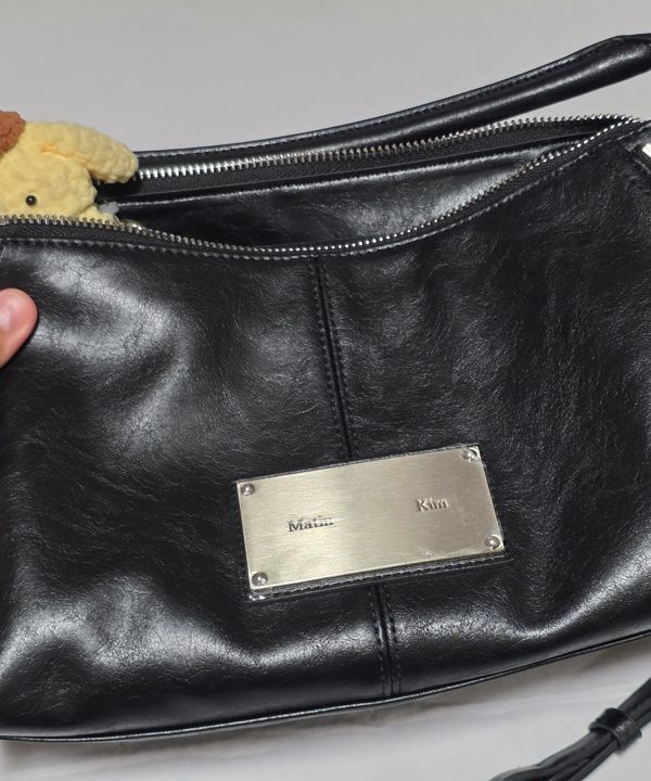 MUSINSA公式 | MATIN KIM SIDE ZIPPER TWO WAY BAG IN BLACK