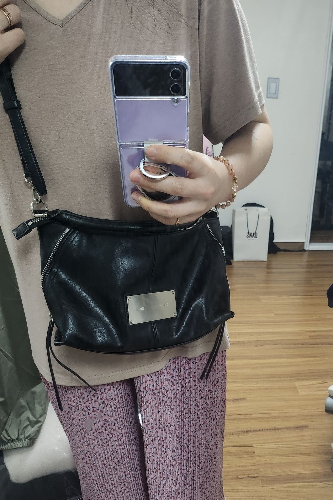 ★Matin Kim★SIDE ZIPPER TWO WAY BAG SIDE ZIPPER TWO WAY BAG IN GREY – Matin Kim
