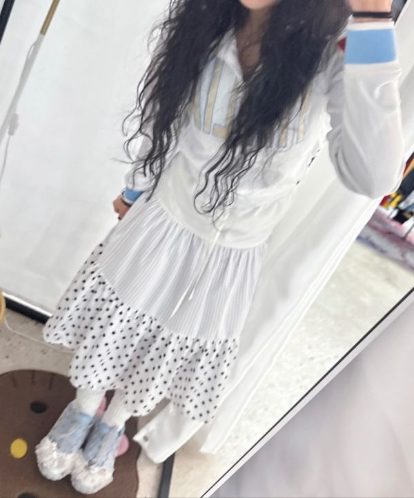 MUSINSA | CONICHIWA BONJOUR Butterfly shirring skirt (multi