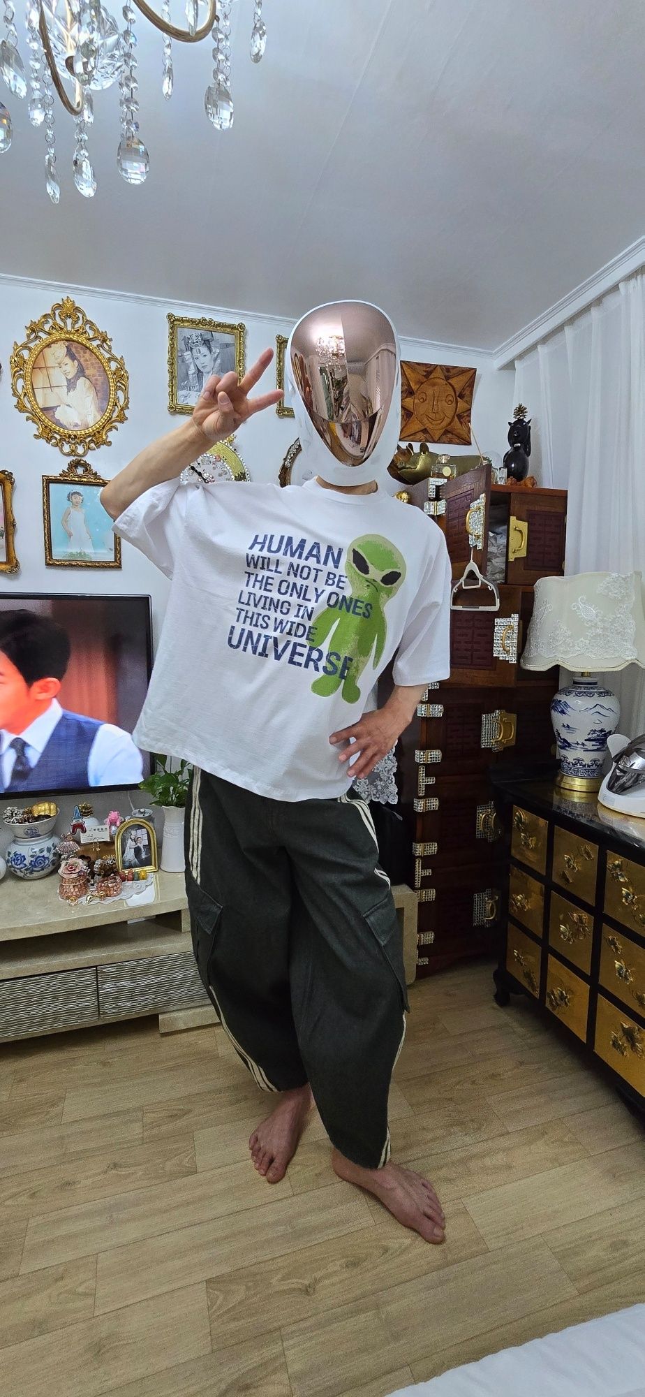 HOODHOOD ♥ Alien slogan overfit short sleeve t-shirt MUSINSA | HOODHOOD Alien slogan overfit short sleeve t-shirt